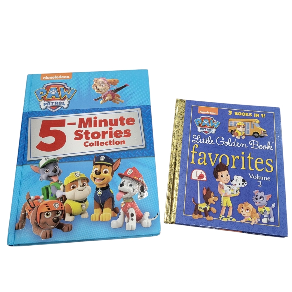 Paw Patrol 5-Minute Stories + Little Golden Book Favorites Hardcover Books